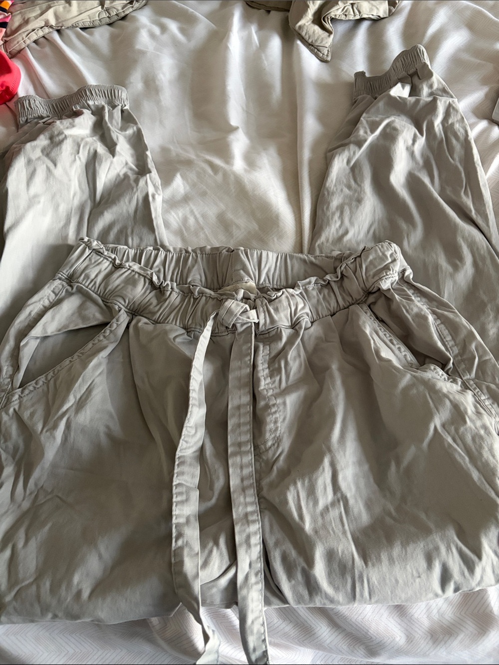 Knox Rose Light Gray Drawstring Pants - Small - Picture 2 of 5